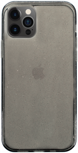 Apple iPhone 12 Pro szilikon tok csillogó füstszínű