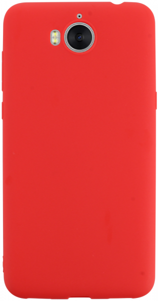 Huawei Y5 2017 szilikon tok kameravédővel piros