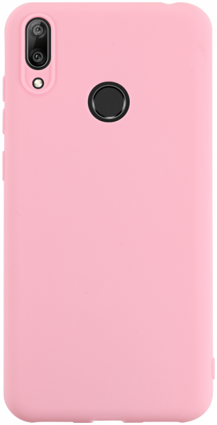 Huawei Y7 2019 szilikon tok babarózsaszín