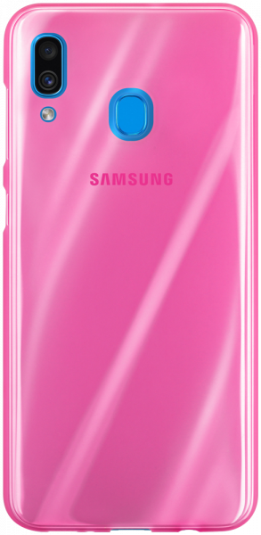 Samsung Galaxy A30 (SM-A305) szilikon tok matt-fényes keret rózsaszín