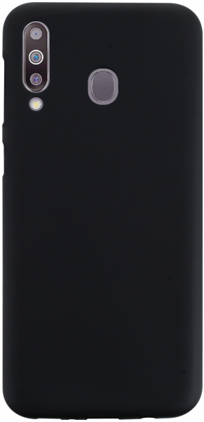 Samsung Galaxy M30 (SM-M305) szilikon tok matt-fényes keret fekete