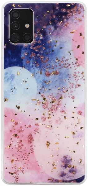 Samsung Galaxy A51 (SM-A515F) kemény hátlap Gold Glam Galactic