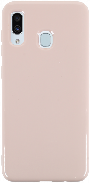 Samsung Galaxy A20 (SM-205) szilikon tok fényes halvány rózsaszín