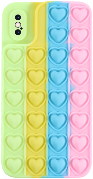 Apple iPhone X szilikon tok Heart Pop It