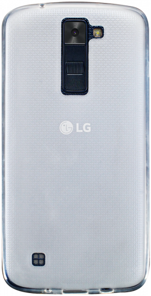 LG K8 (K350n) szilikon tok matt-fényes keret átlátszó
