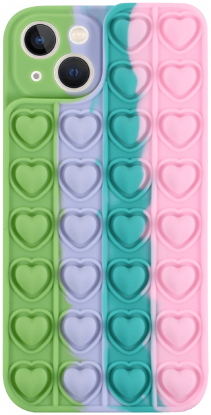Apple iPhone 13 szilikon tok Heart Pop It