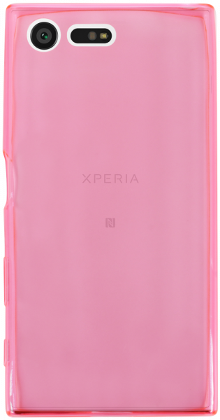 Samsung Xperia X Compact (F5321) szilikon tok ultravékony átlátszó rózsaszín
