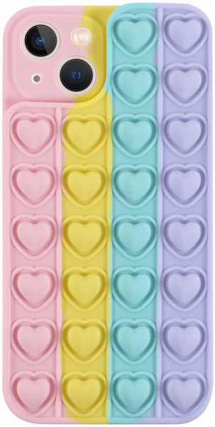 Apple iPhone 13 szilikon tok Heart Pop It