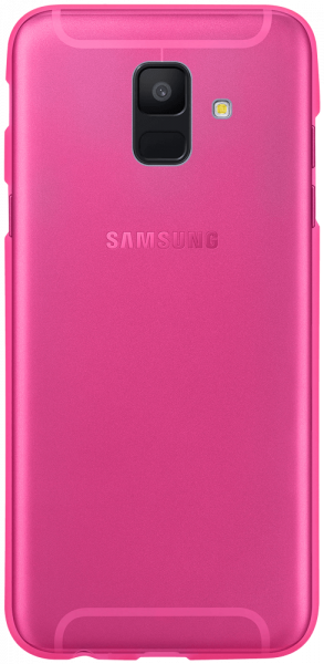 Samsung Galaxy A6 2018 Dual (A600) szilikon tok matt-fényes keret rózsaszín