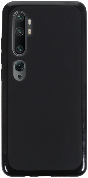 Xiaomi Mi Note 10 Pro szilikon tok matt-fényes keret fekete