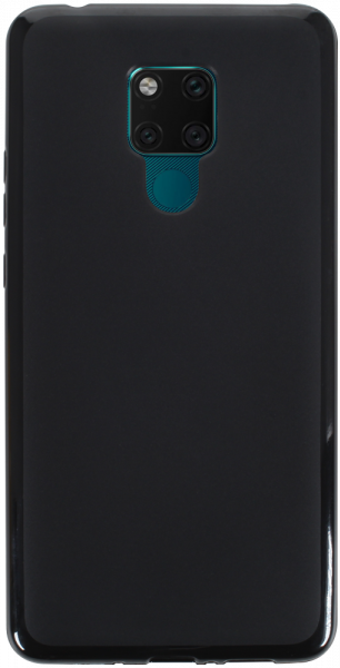 Huawei Mate 20X (5G) szilikon tok matt-fényes keret fekete