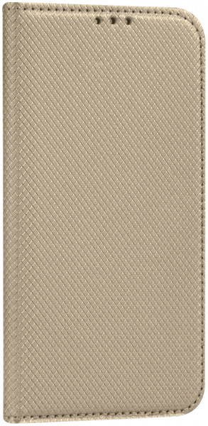 Xiaomi Redmi 9C NFC oldalra nyíló flipes bőrtok rombusz mintás arany