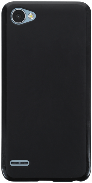LG Q6 szilikon tok matt-fényes keret fekete