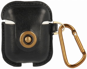 Samsung Galaxy A33 5G (SM-A336) Airpod töltő bőrtok fekete