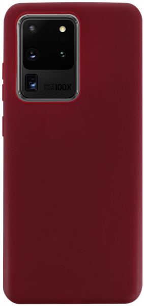 Samsung Galaxy S20 Ultra (SM-G988F) szilikon tok matt bordó