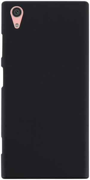 Sony Xperia XA1 Plus szilikon tok matt-fényes keret fekete