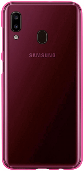 Samsung Galaxy A30 (SM-A305) szilikon tok matt-fényes keret rózsaszín
