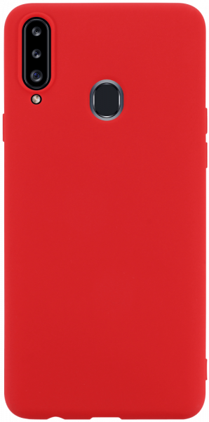 Samsung Galaxy A20s (SM-A207F) szilikon tok matt piros