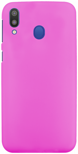 Samsung Galaxy M20 (SM-M205) szilikon tok matt-fényes keret rózsaszín
