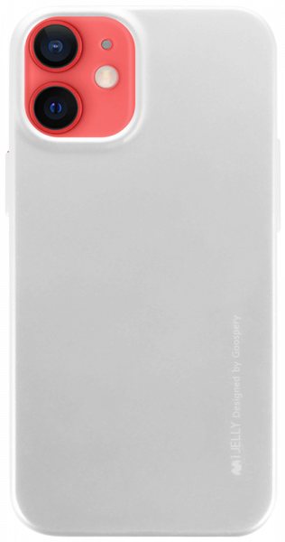 Apple iPhone 12 Mini szilikon tok gyári MERCURYCASE fémhatású ezüst