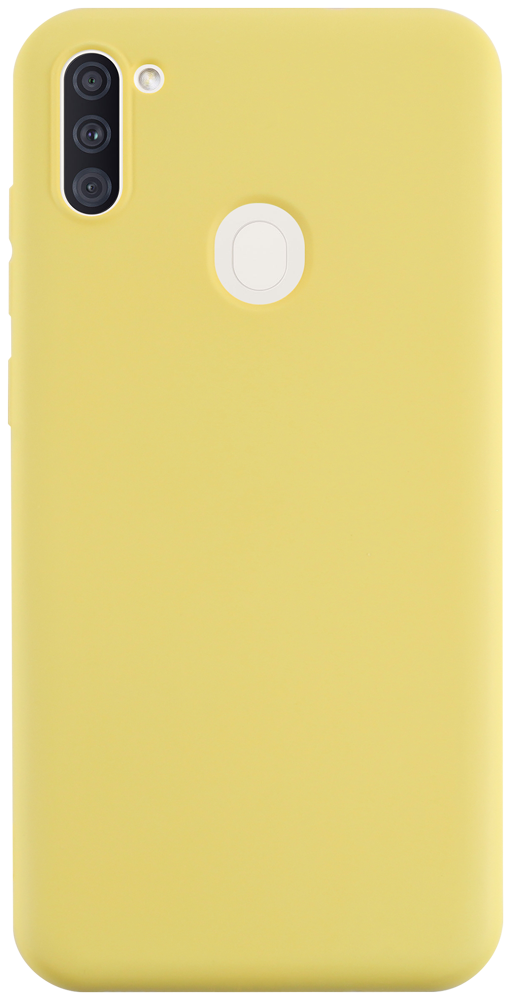 Samsung Galaxy A11 (SM-A115F) szilikon tok matt sárga