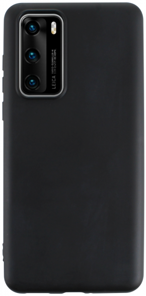 Huawei P40 szilikon tok matt fekete
