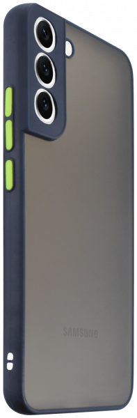 Samsung Galaxy S22 Plus 5G (SM-S906B) kemény hátlap Vennus Button Bumper sötétkék