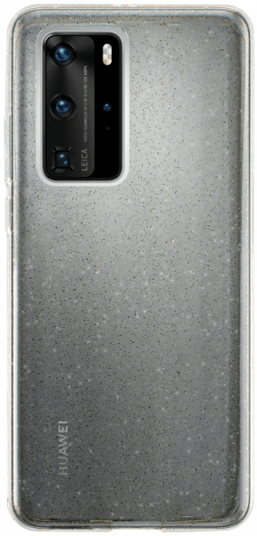 Huawei P40 Pro szilikon tok csillogó átlátszó