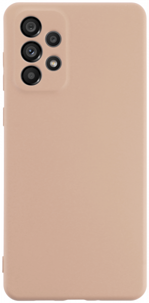 Samsung Galaxy A73 5G (SM-A736B) szilikon tok kameravédővel púderszínű