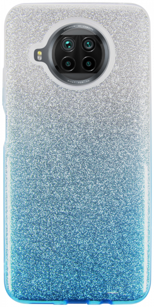 Xiaomi Mi 10T Lite 5G szilikon tok csillogó hátlap kék/ezüst