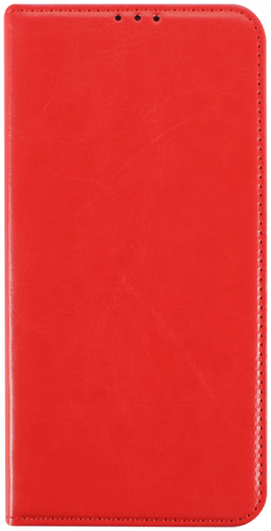 Samsung Galaxy A73 5G (SM-A736B) oldalra nyíló flipes bőrtok valódi bőr piros