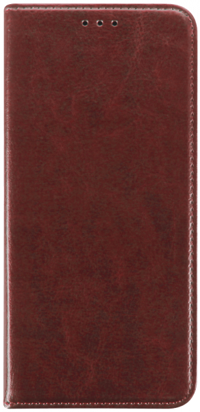 Samsung Galaxy A02 (SM-A022F) oldalra nyíló flipes bőrtok valódi bőr barna