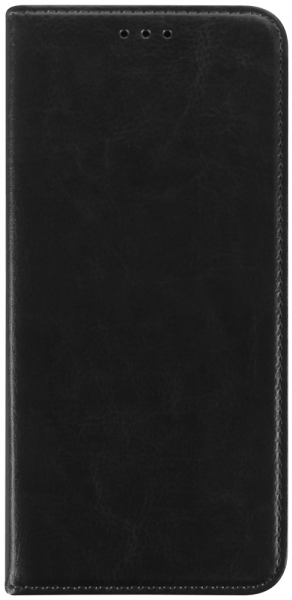 Samsung Galaxy A02 (SM-A022F) oldalra nyíló flipes bőrtok valódi bőr fekete