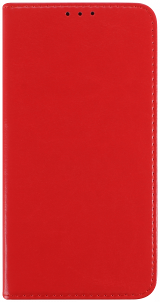 Samsung Galaxy S22 Plus 5G (SM-S906B) oldalra nyíló flipes bőrtok valódi bőr piros
