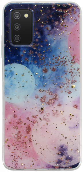 Samsung Galaxy A03s (SM-A037F) kemény hátlap Gold Glam Galactic