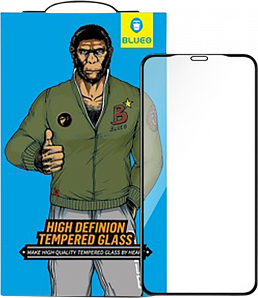 Samsung Galaxy M32 (SM-M325F) edzett üvegfólia Mr Monkey átlátszó fekete