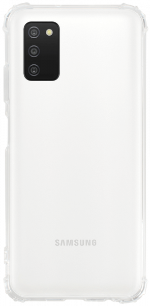 Samsung Galaxy A03s (SM-A037F) szilikon tok közepesen ütésálló légpárnás sarok átlátszó