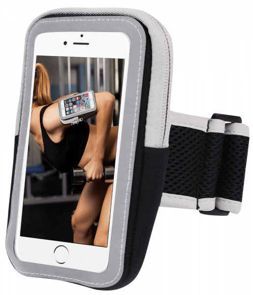 Huawei Y5 Lite 2018 sport tok univerzális, karra rögzíthető cipzáros fekete