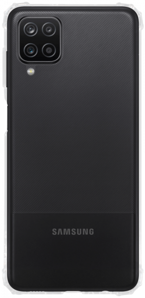 Samsung Galaxy A12 Nacho (SM-A127F) szilikon tok közepesen ütésálló légpárnás sarok átlátszó