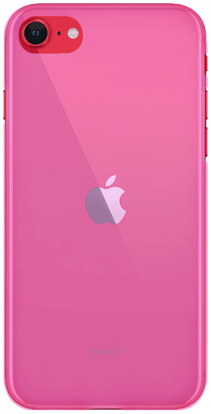 Apple iPhone SE (2022) szilikon tok átlátszó rózsaszín