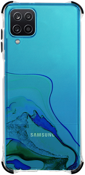 Samsung Galaxy A12 Nacho (SM-A127F) extra ütésálló Akvarell TPU telefontok