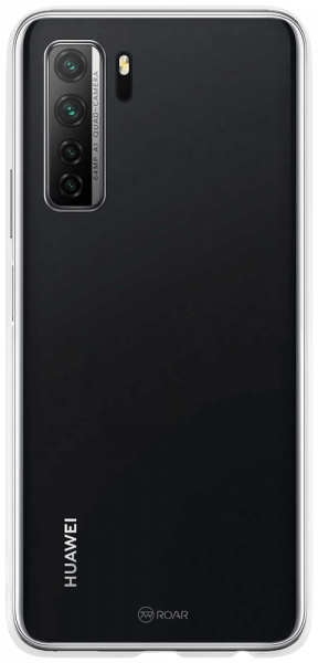 Huawei P40 Lite 5G szilikon tok gyári ROAR kameravédővel átlátszó