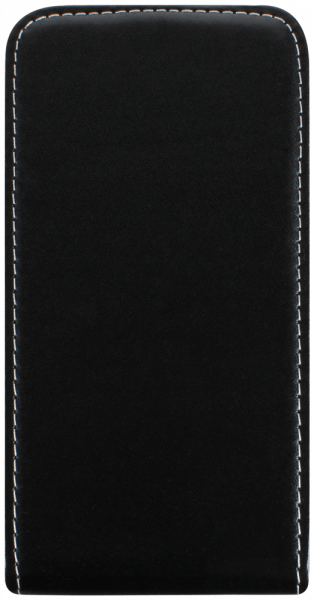 Samsung Galaxy J3 2016 (J320) lenyíló flipes bőrtok fekete