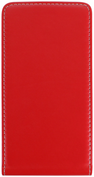 Apple iPhone XS lenyíló flipes bőrtok piros