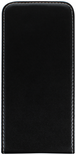 Huawei P40 Lite E lenyíló flipes bőrtok fekete