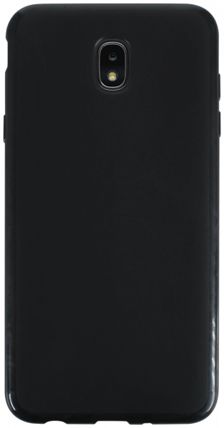 Samsung Galaxy J7 2018 (J740) szilikon tok matt-fényes keret fekete