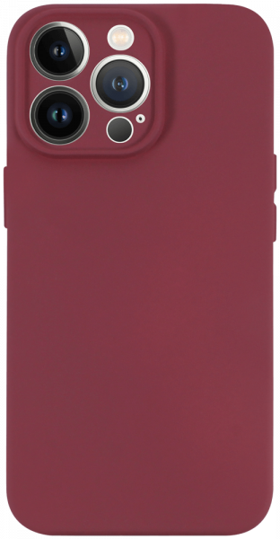 Apple iPhone 13 Pro szilikon tok kameravédővel matt bordó