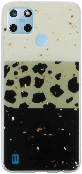 Realme C25Y kemény hátlap Gold Glam Leopard