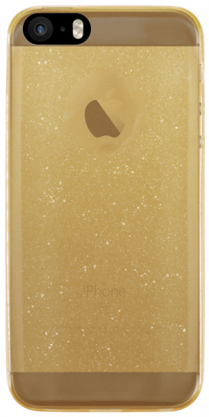 Apple iPhone SE (2016) szilikon tok csillogó arany