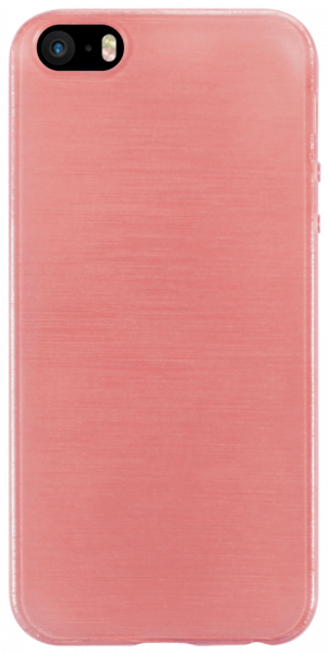 Apple iPhone 5S szilikon tok szálcsiszolt mintás rozéarany